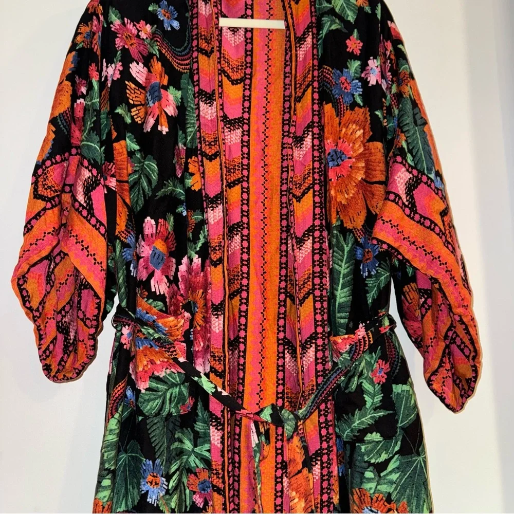FARM Rio Multicolor Floral Robe - Picture 2 of 4